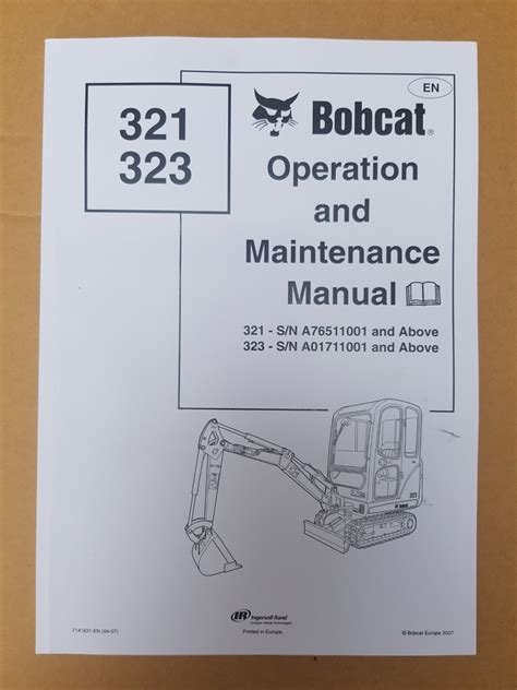 2007 bobcat 323 mini excavator|bobcat 323 parts manual.